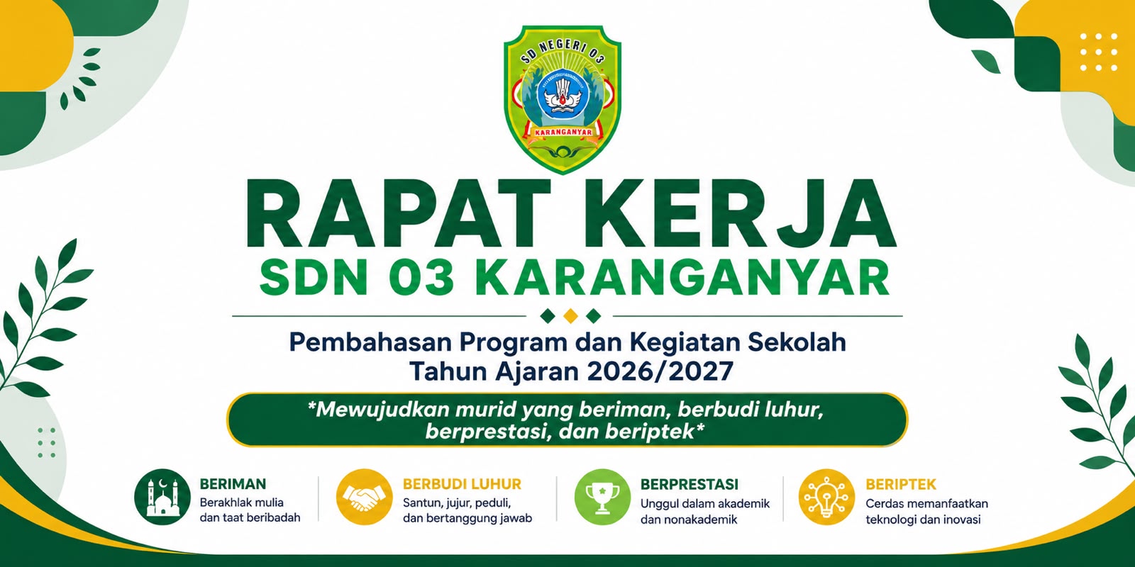 SDN 03 Karanganyar Gelar Rapat Kerja 2026/2027, Evaluasi dan Susun Program Strategis